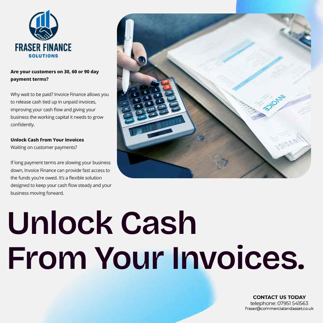 unlock cash from your invoices, invoice finance Scotland